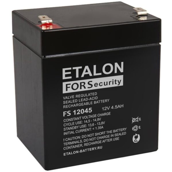 FS 12045 аккумулятор 4.5Ач 12В Etalon