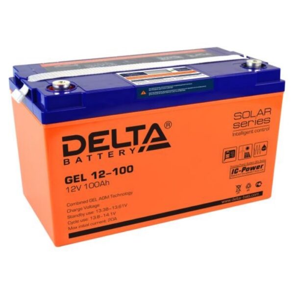 GEL 12-100 аккумулятор 100Ач 12В Delta