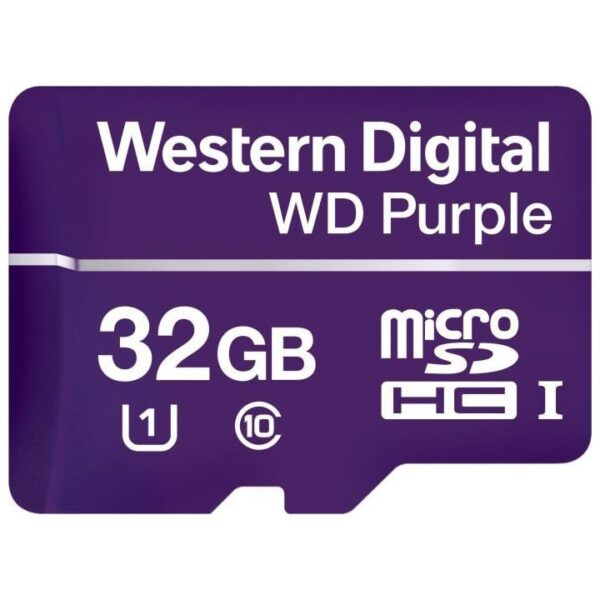 Карта памяти microSDHC 32Gb Class10 WD WDD032G1P0A Purple