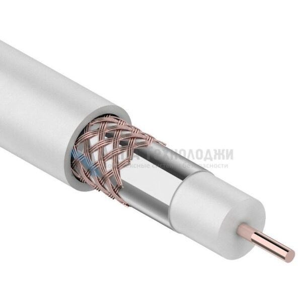 RG-6U+Cu Cu/Al/Cu 64% (01-2221) кабель коаксиальный 75 Ом Rexant (100 м)