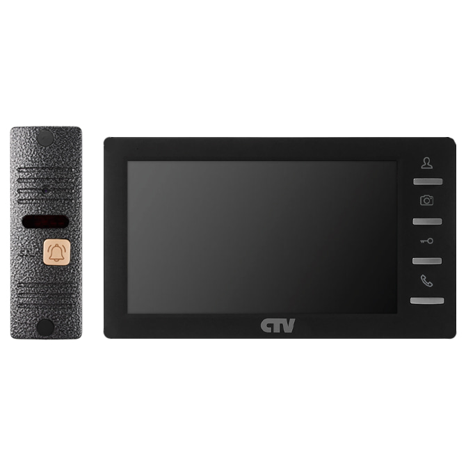 CTV-DP1701S (чёрный) комплект видеодомофона