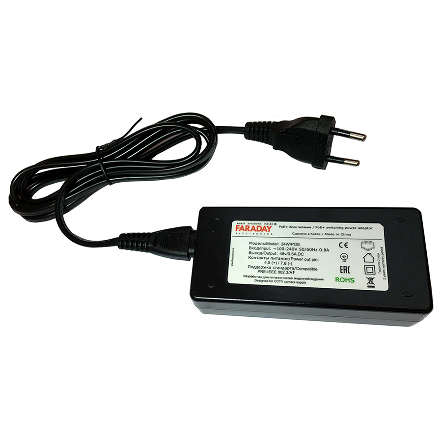 24W/PoE инжектор PoE Faraday