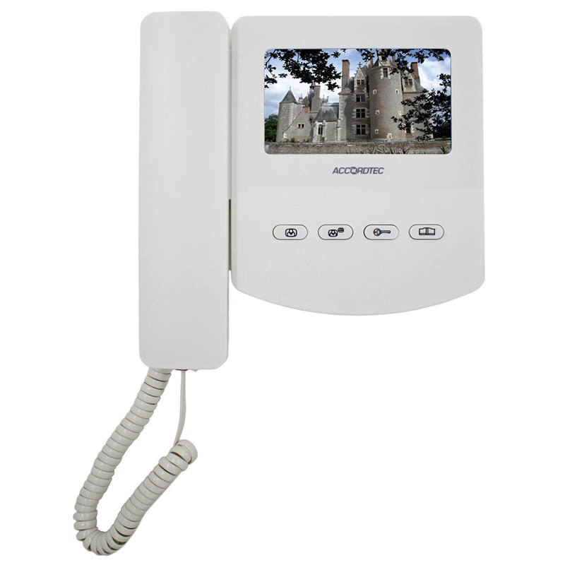 AT-VD 433C K EXEL WHITE монитор видеодомофона AccordTec