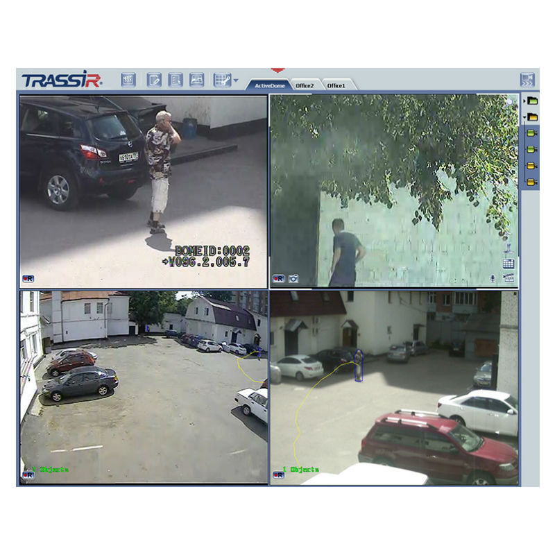 ActiveDome FIX дополнительный обзорный канал Trassir