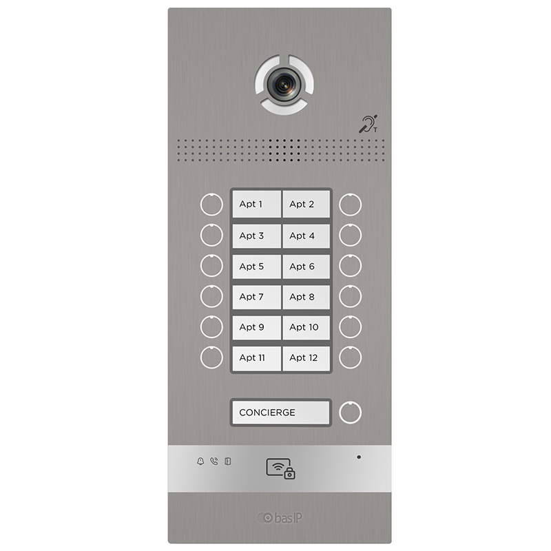 BI-12FBI (серебро) вызывная панель Bas-IP
