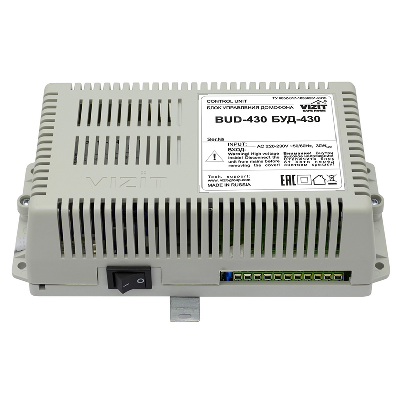 БУД-430S блок управления и питания домофона Vizit