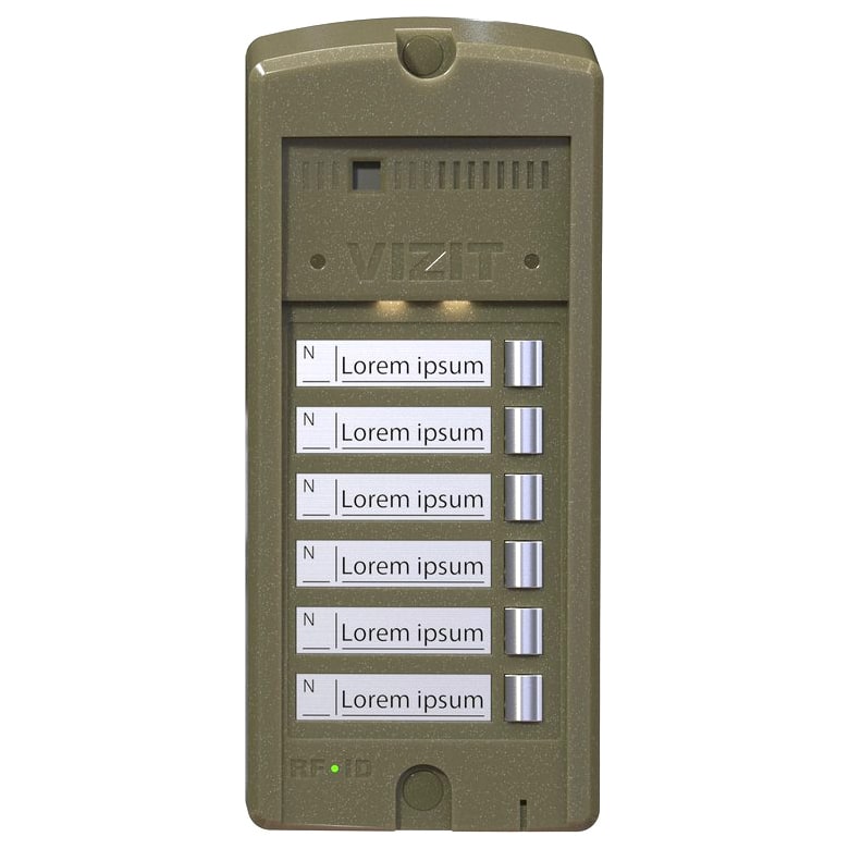 БВД-306-6 блок вызова домофона Vizit