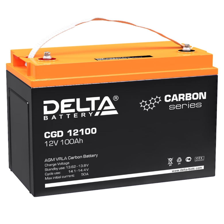 CGD 12100 аккумулятор 100Ач 12В Delta