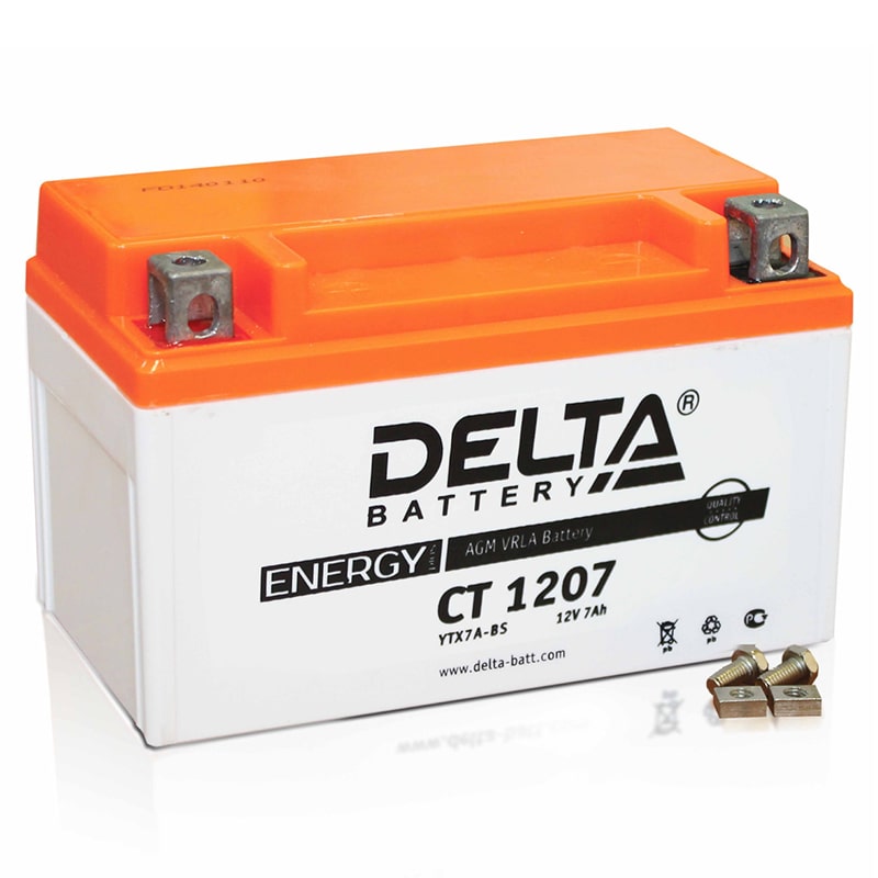 CT 1207 аккумулятор 7Ач 12В Delta