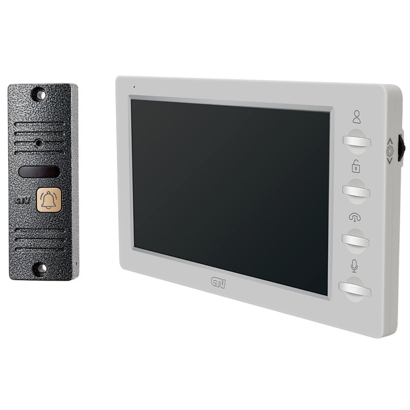 CTV-DP3702 Gamma (платина+серебро) комплект видеодомофона