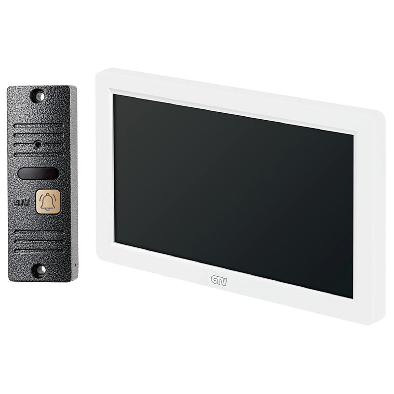 CTV-DP3722 Spectrum (белый+серебро) комплект видеодомофона