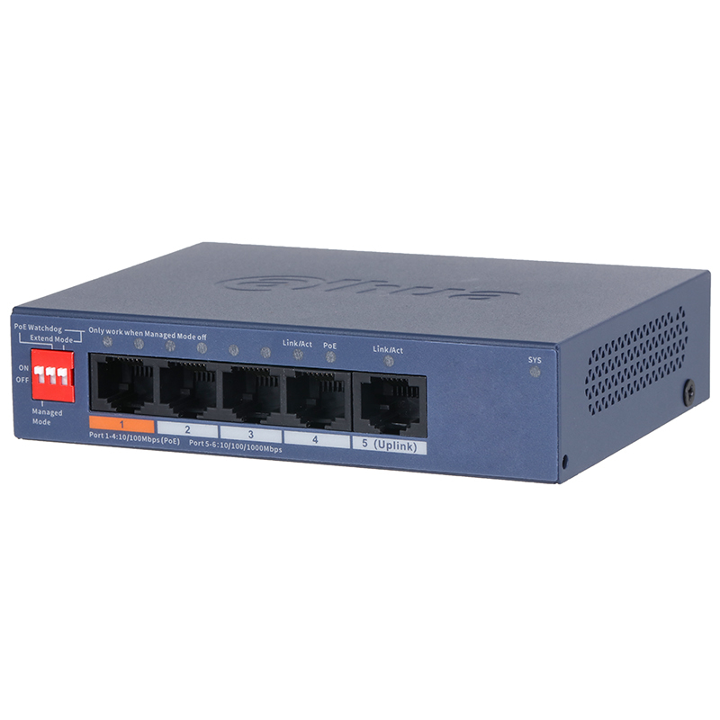 DH-CS4005-4ET1GT-60 PoE коммутатор Dahua