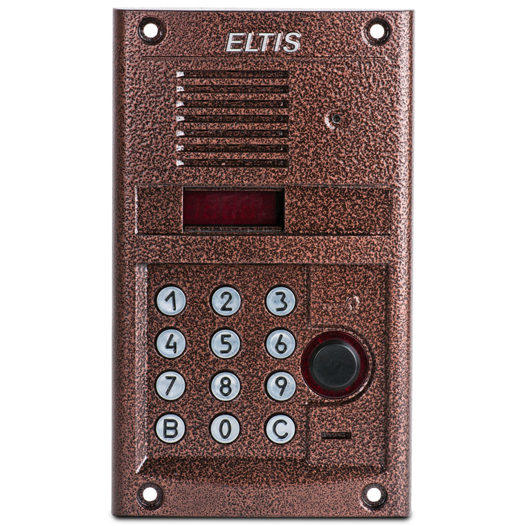 DP303-RDC24 (бронза-антик металлик) блок вызова домофона Eltis
