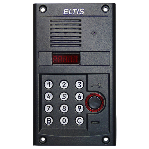DP303-RDC24 (чёрно-серый муар) блок вызова домофона Eltis