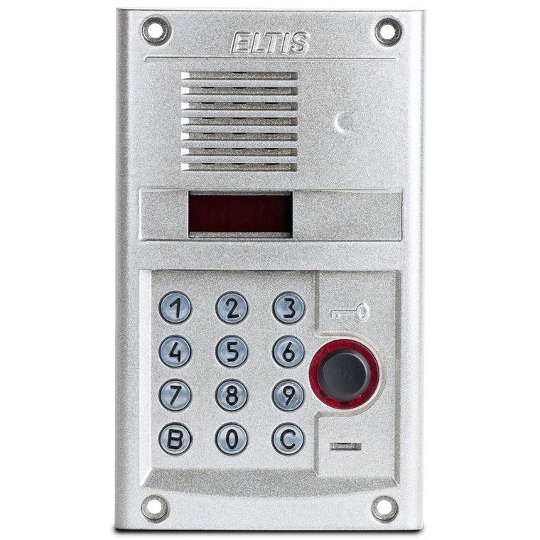 DP400-RD24 (серебристый металлик) блок вызова домофона Eltis