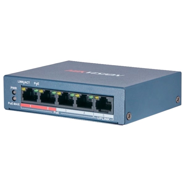 DS-3E0105P-E/M(B) PoE коммутатор Hikvision