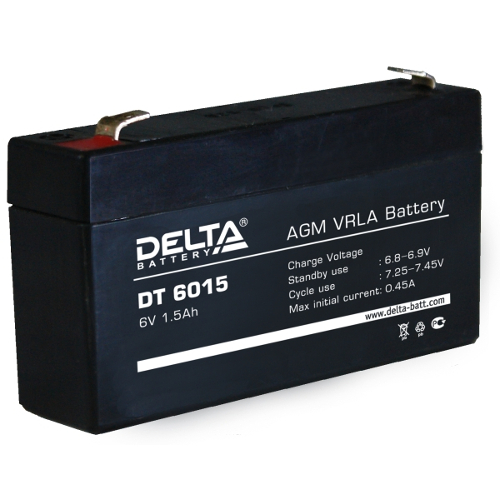 DT 6015 аккумулятор 1.5Ач 6В Delta