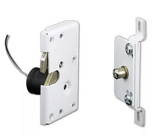 Электро-управляемый замок на двери из тонкого профиля