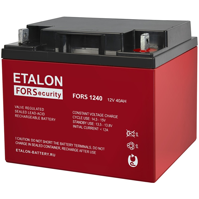 FORS 1240 аккумулятор 40Ач 12В Etalon