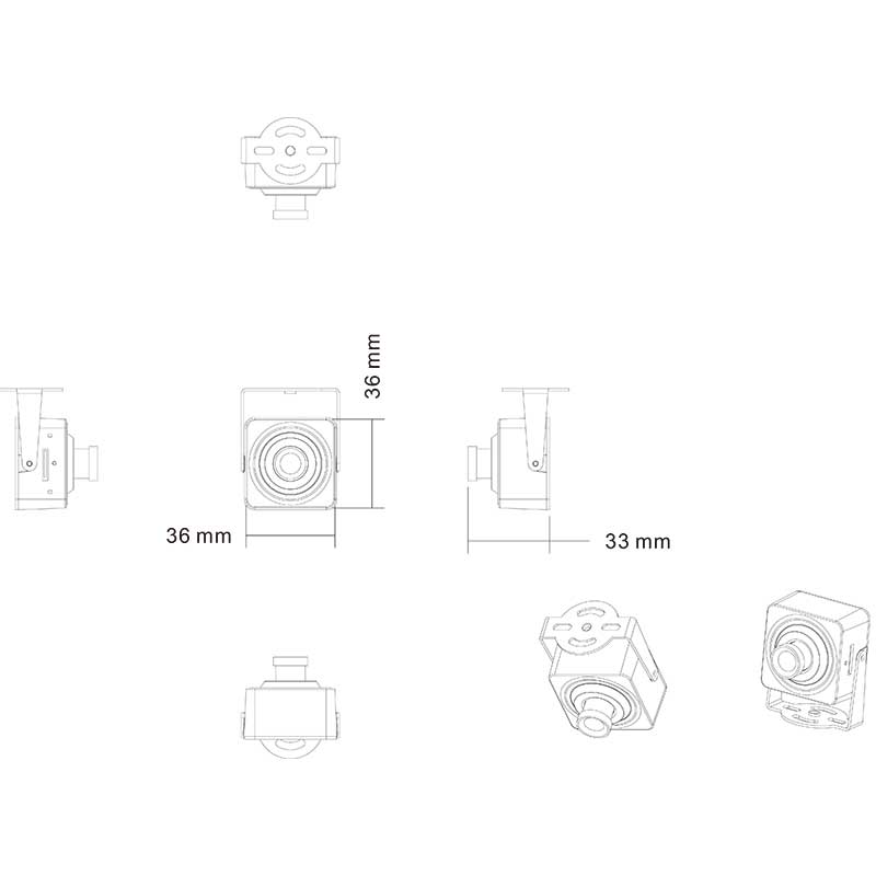HN-M48SWAe (2.8) миниатюрная IP видеокамера 4Мп Hunter