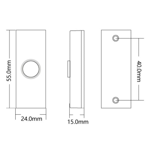 HN-PM5 кнопка выхода накладная Hunter
