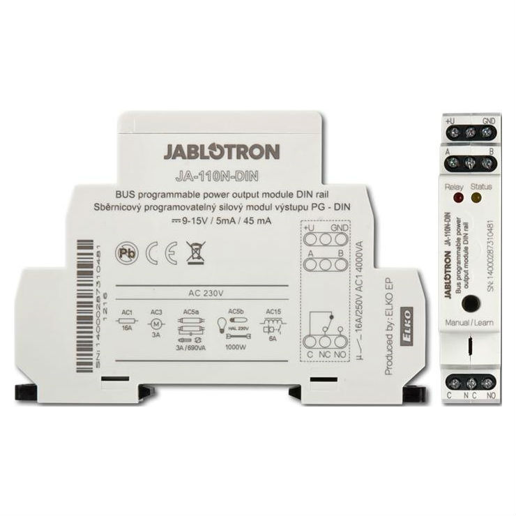 JA-110N-DIN релейный модуль Jablotron