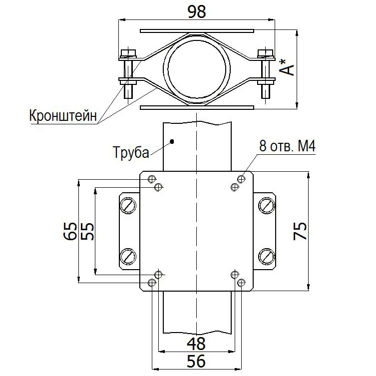 КТ-2 кронштейн Полисервис