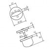 LH007 WC Ms/HA поворотная кнопка Abloy
