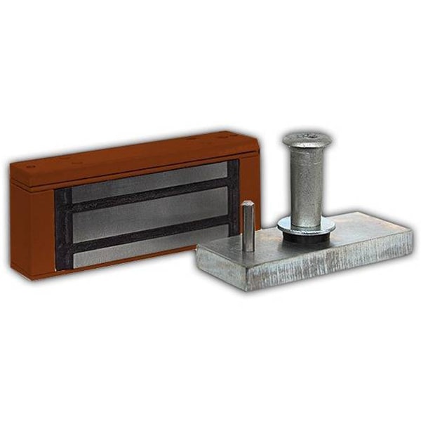 М1-150 с планкой (коричневый) замок электромагнитный Олевс