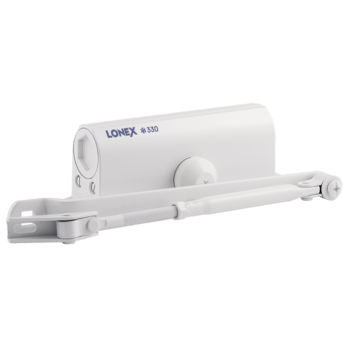 Нора-М 330 LONEX (белый) дверной доводчик