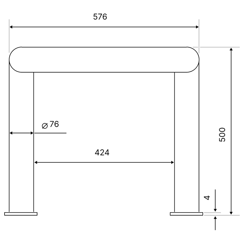 О-3 отбойник П-образный АртСистемы