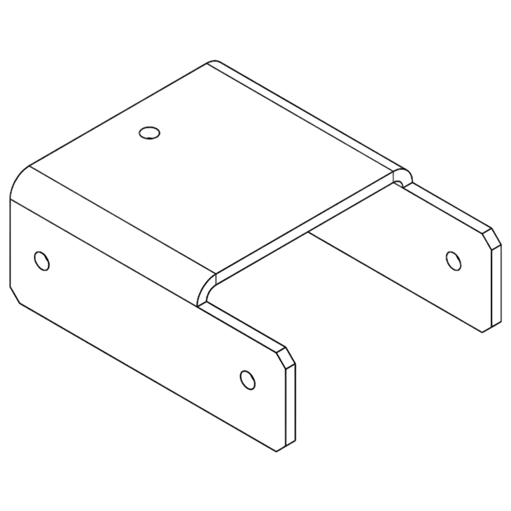 PERCo-MB-16.4 накладка прямая нижняя