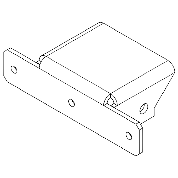 PERCo-MB-16.6 накладка Т-образная