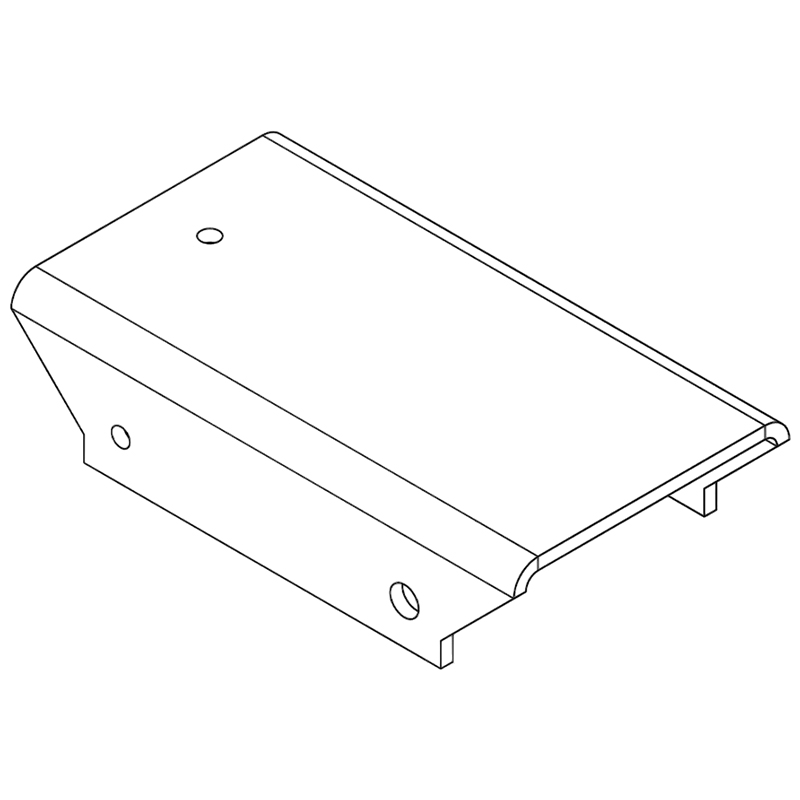 PERCo-MB-16.8 накладка прямая верхняя