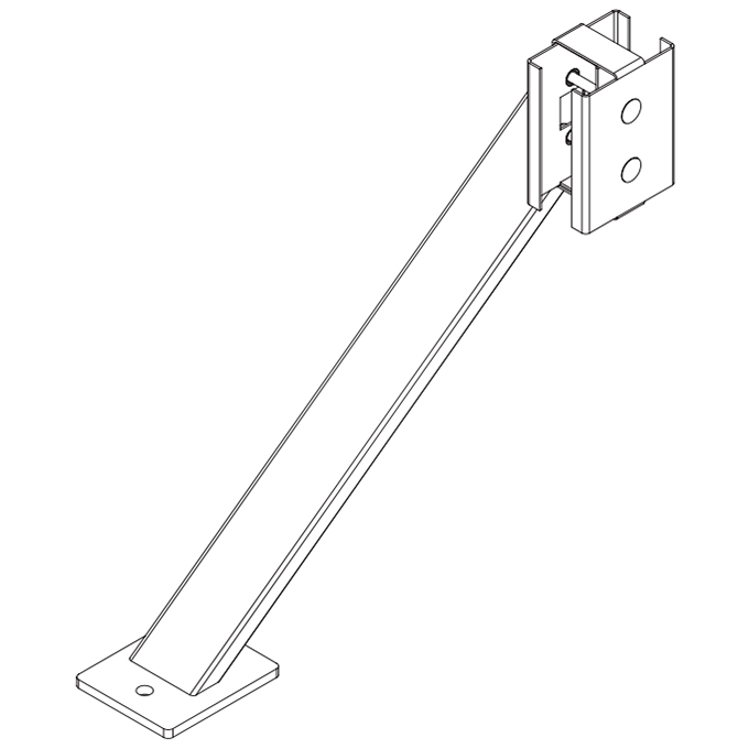 PERCo-MB-16.9 упор для стоек