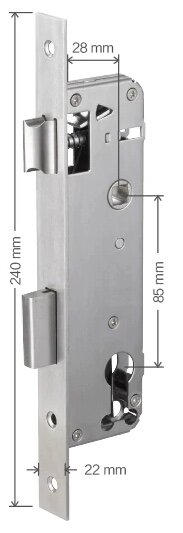 Распашная мортиза 28Х85