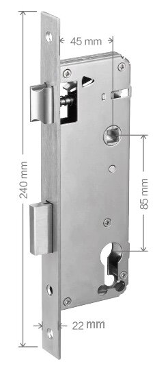 Распашная мортиза 45Х85