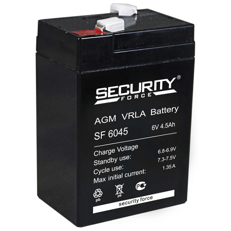 SF 6045 аккумулятор 4.5Ач 6В