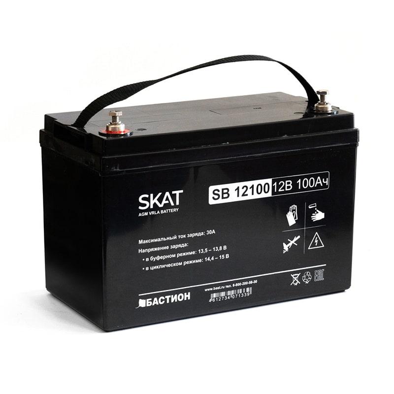 SKAT SB 12100 аккумулятор 100Ач 12В Бастион