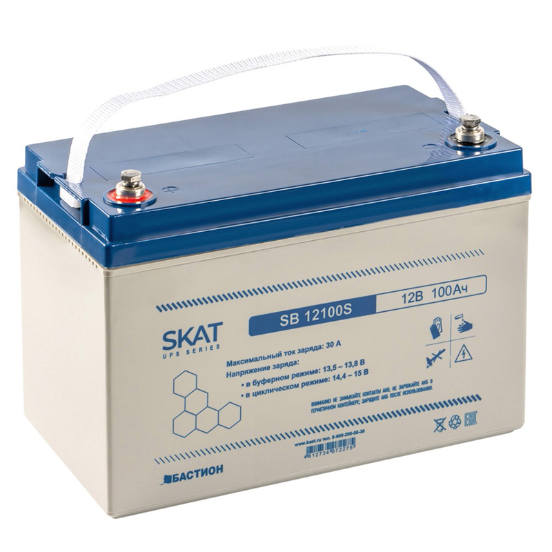 SKAT SB 12100S аккумулятор 100Ач 12В Бастион