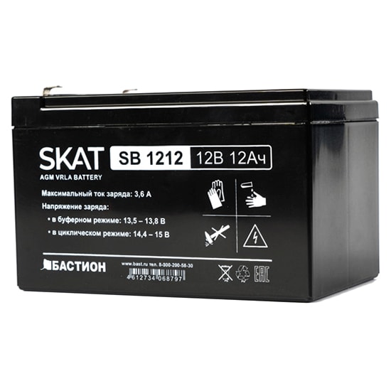 SKAT SB 1212 аккумулятор 12Ач 12В Бастион