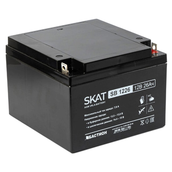 SKAT SB 1226 аккумулятор 26Ач 12В Бастион