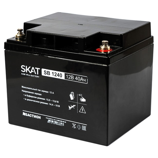 SKAT SB 1240 аккумулятор 40Ач 12В Бастион