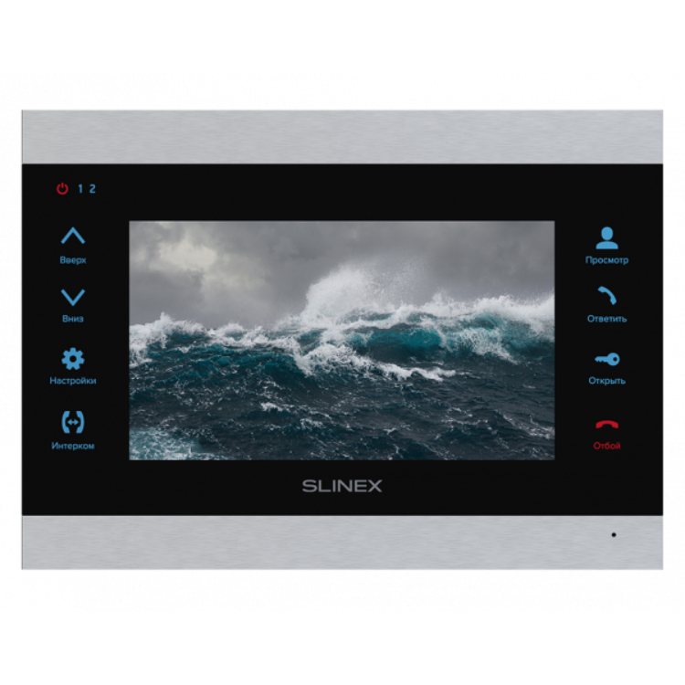SL-07MHD (серебро-черный) видеодомофон Slinex