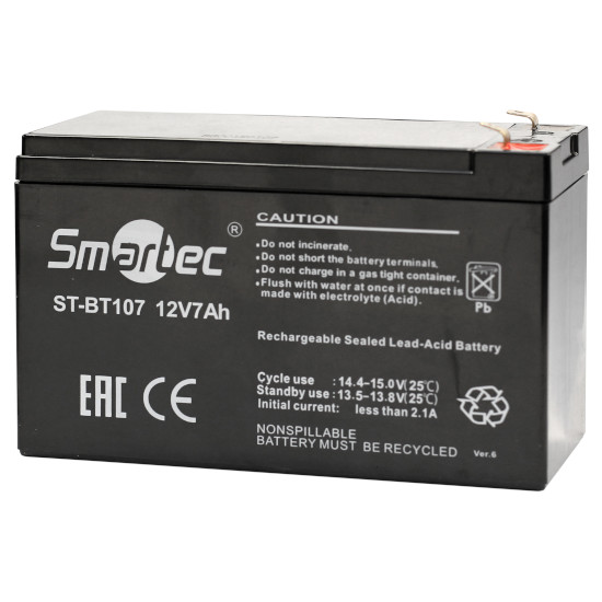ST-BT107 аккумулятор 7Ач 12В Smartec