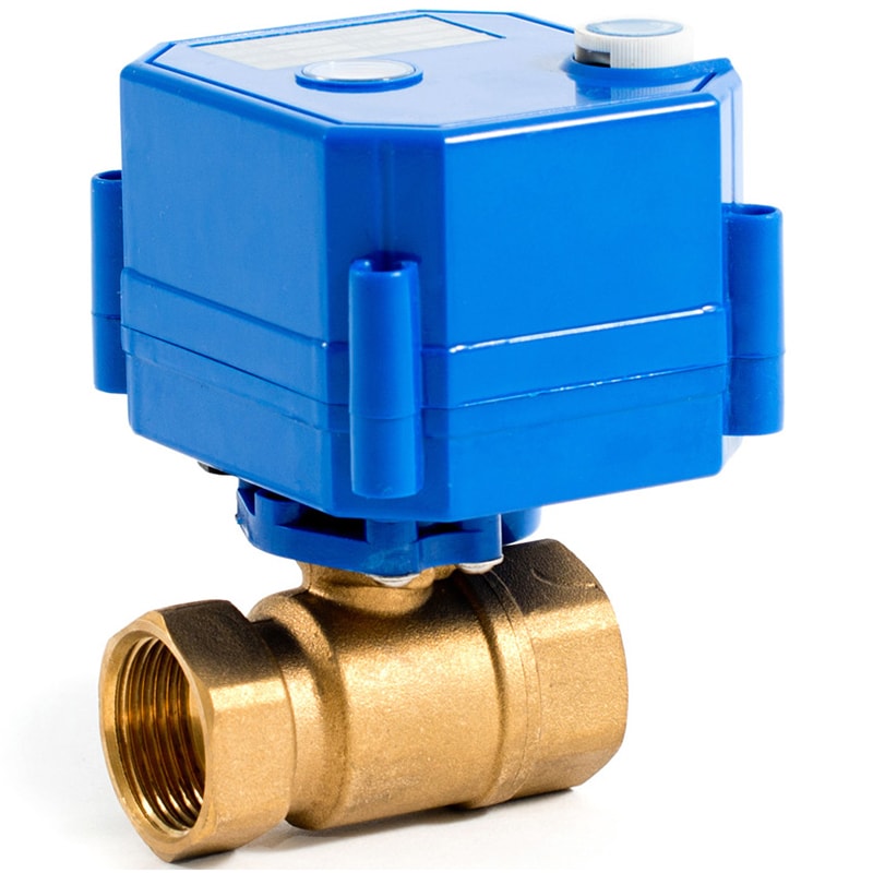 Шаровой кран 3/4" с электроприводом 12 В Бастион