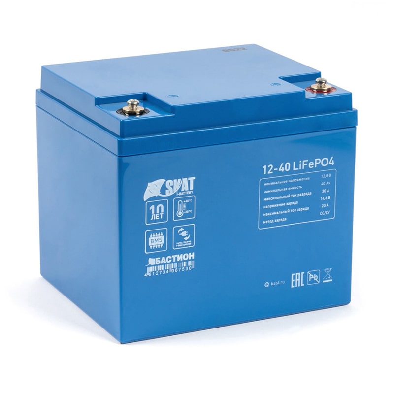 Skat i-Battery 12-40 LiFePo4 аккумулятор 40Ач Бастион