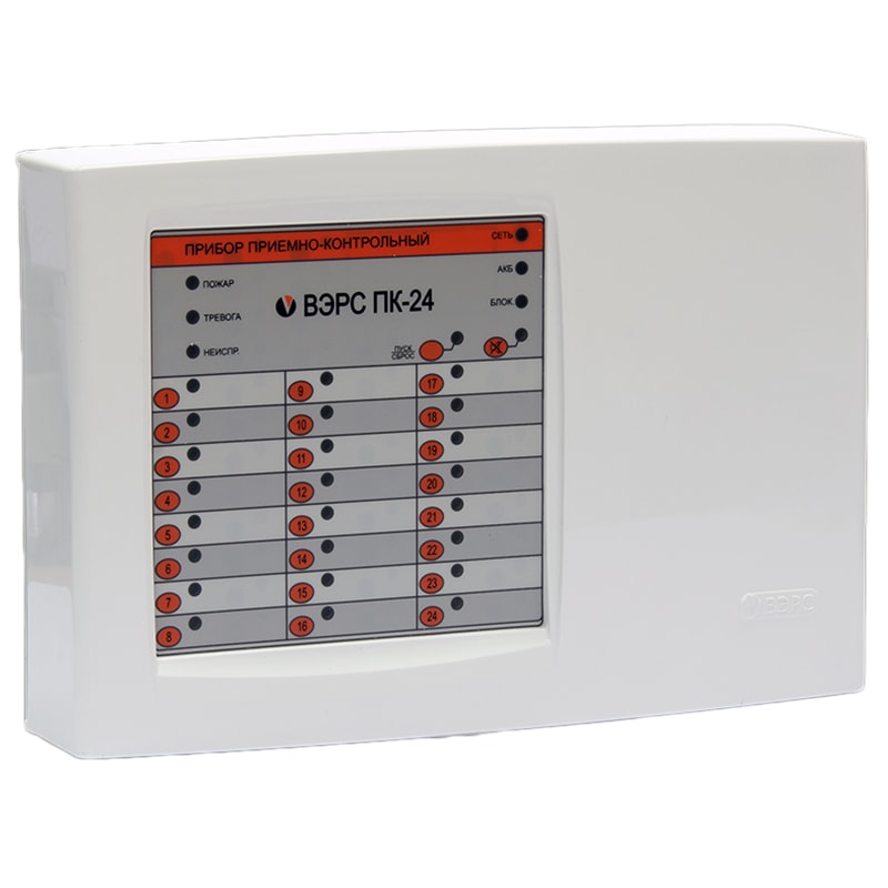 ВЭРС-ПК 24П версия 3.2 приемно-контрольный прибор