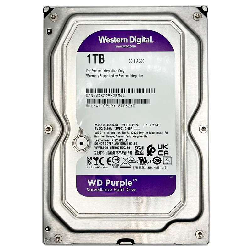 Жесткий диск 1Тб WD серия Purple (WD10PURZ