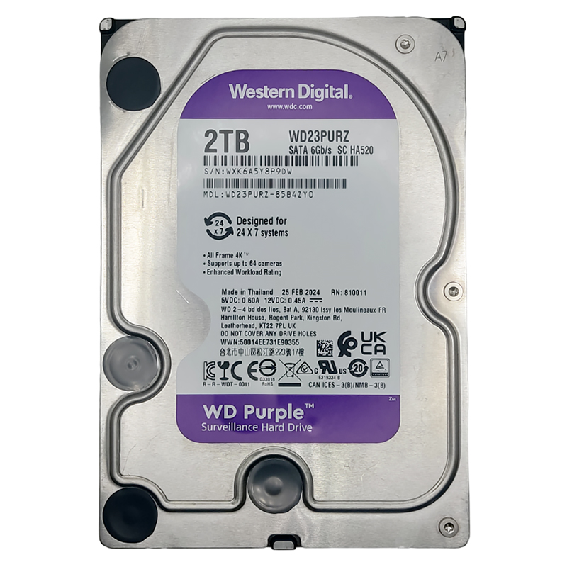 Жесткий диск 2Тб WD серия Purple (WD23PURZ
